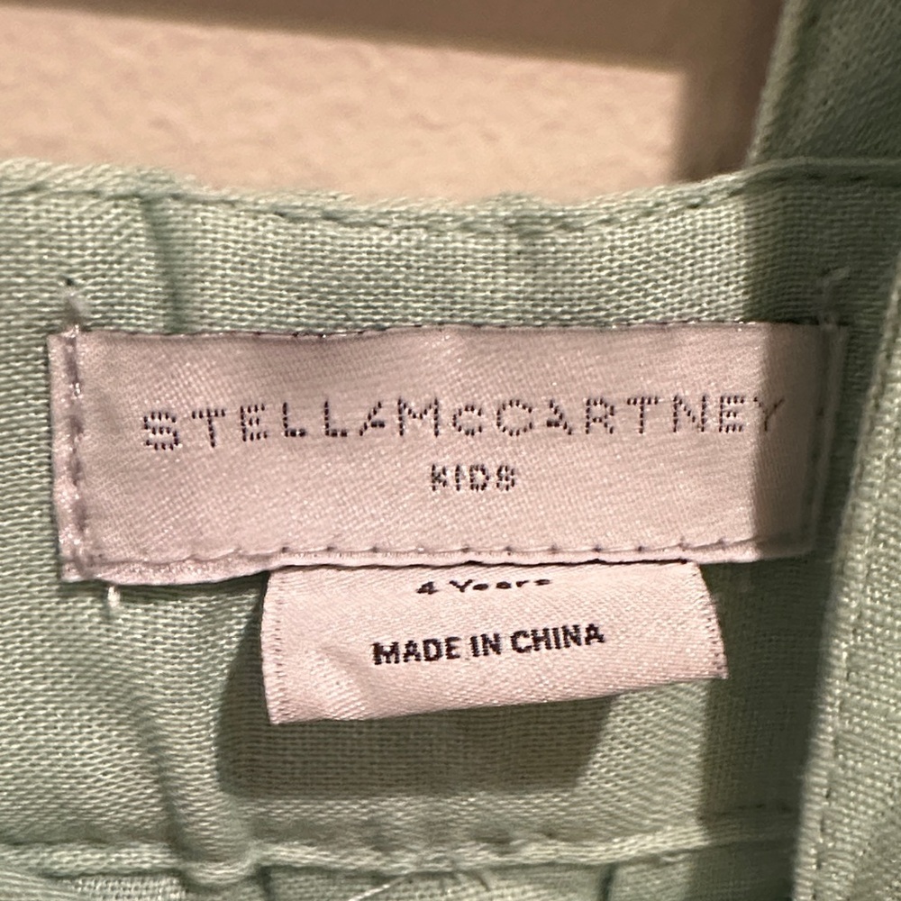 STELLA MCCARTNEY KIDS Girls Mint Butterfly Applique Jumpsuit Size 4 Years - Picture 2 of 5